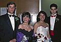 May 25, 1995 - West Newbury/Groveland, Massachusetts.<br />Pentucket Regional High School's pre-prom couples parade.<br />Scott, Natalia, Melody, and Tom.
