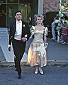 May 25, 1995 - West Newbury/Groveland, Massachusetts.<br />Pentucket Regional High School's pre-prom couples parade.<br />Betsy Kachmar and date.