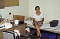 August 23, 1991 - Syracuse University, Syracuse, New York.<br />Melody moving into her new dorm room.