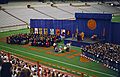 August 24, 1991 - Syracuse University, Syracuse, New York.<br />Convocation at Carrier Dome.