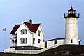 October 1991 - York, Maine.<br />Lighthouse at Cape Neddick.