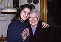 Nov. 28, 1991 - Thanksgiving in Merrimac, Massachusetts.<br />Melody and Memere Marie.