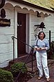 August 19, 1992 - Monticello, Charlottesville, Virginia.<br />Joyce heading for lunch.