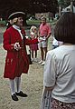 August 20, 1992 - Colonial Williamsburg, Virginia.<br />Joyce and other listening to a judge.