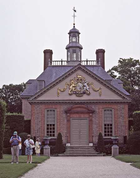 August 20, 1992 - Colonial Williamsburg, Virginia.<br />The back or side of the Governor's Palace