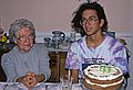 Sept. 26, 1992 - Merrimac, Massachusetts.<br />Eric's 20th birthday celebration.<br />Marie, Eric's grandmother, and Eric.