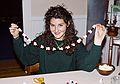 Dec. 20, 1992 - Merrimac, Massachusetts.<br />Christmas tree decoration.<br />Cristina.