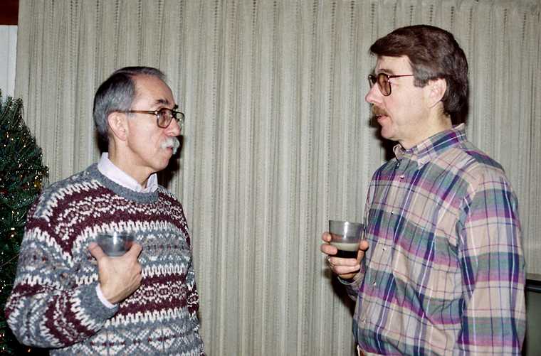 Dec 25, 1992 - Manchester by the Sea.<br />Ronnie and Juris.