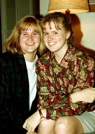 Dec 25, 1992 - Manchester by the Sea.<br />Sisters Laila and Krista.