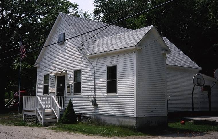 July 10, 1993 - Cliff Island, Casco Bay, Maine.<br />The island's school house.