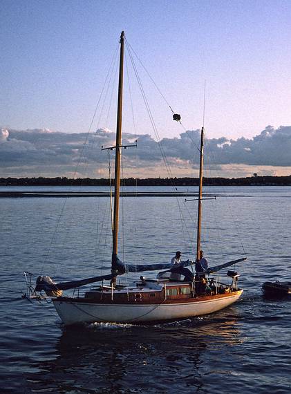 July 23, 1993 - Newburyport, Massachusetts.<br />Evening boat ride from the northern tip of Plum Island.