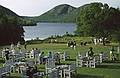 July 26, 1993 - Acadia National Park, Mount Desert Island, Maine.<br />Lawn at Jordan Pond.