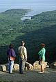 July 26, 1993 - Acadia National Park, Mount Desert Island, Maine.<br />Joyce, Ronnie, and Baiba looking at Otter Cove.
