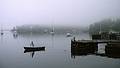 July 30, 1993 - Chester, Nova Scotia, Canada.<br />Mahone Bay in fog.