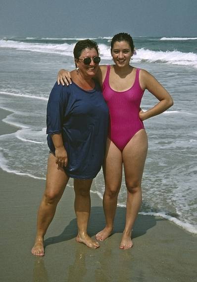 August 14, 1993 - Seabrook, New Hampshire.<br />Aunt Norma and Melody.