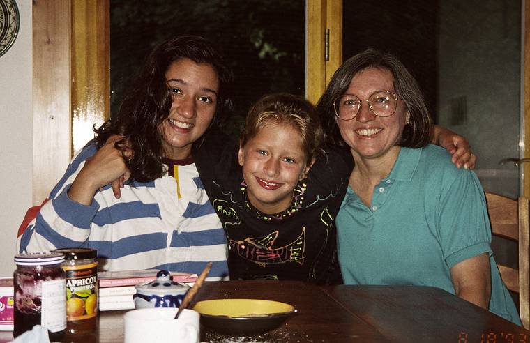August 18, 1993 - Merrimac, Massachusetts.<br />Melody, Kristen (a distant niece of Joyce), and Joyce.