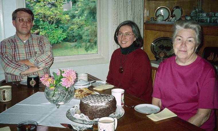 Sept. 12, 1993 - Manchester by the Sea.<br />Uldis, Joyce, and Mirdza.