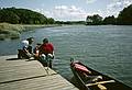 Sept. 18, 1993 - Durham, New Hampshire.<br />Canoe paddle on the Oyster River and Little Bay.<br />Paul and Norma.