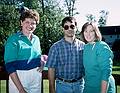 Sept. 25, 1993 - North Andover, Massachusetts.<br />Oscar's 40th birthday surprise party.<br />Wendy, Nick, and Lynne.