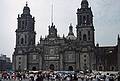 June 5, 1994 - Mexico City, Mexico.<br />A Sunday afternoon at the Zocalo (main square).<br />The cathedral.