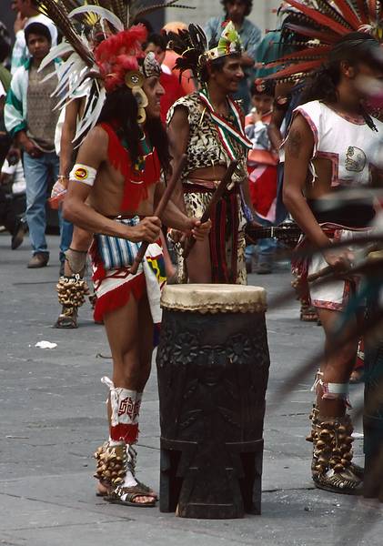 June 5, 1994 - Mexico City, Mexico.<br />A Sunday afternoon at the Zocalo (main square).