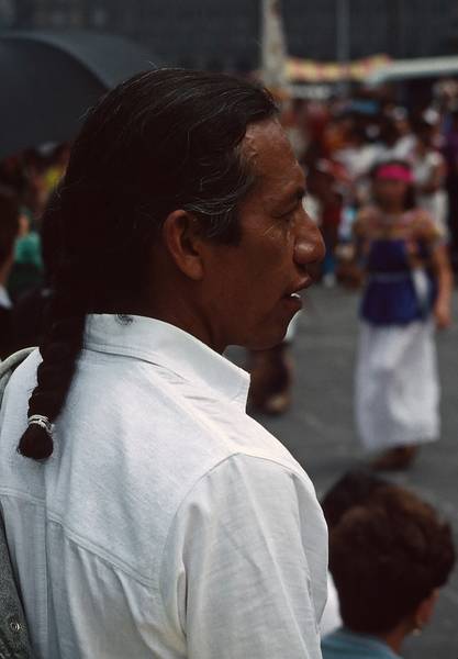 June 5, 1994 - Mexico City, Mexico.<br />A Sunday afternoon at the Zocalo (main square).