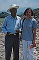 June 6, 1994 - Teotihuacn, Mexico.<br />A vendor of stones and Joyce.