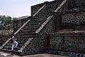 June 6, 1994 - Teotihuacn, Mexico.<br />Joyce on steps to one of the structures alongside the Avenue of the Dead.
