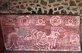 June 6, 1994 - Teotihuacán, Mexico.<br />Painted wall in a room off a courtyard of the Palace of the Jaguar.