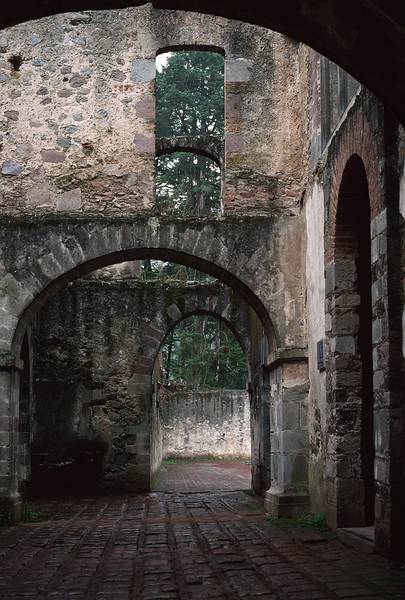 June 10, 1994 - Near or part of the Parque Nacional Desierto de los Leones <br />Ex-convent of the Monjes Carmelitas Descalzados?