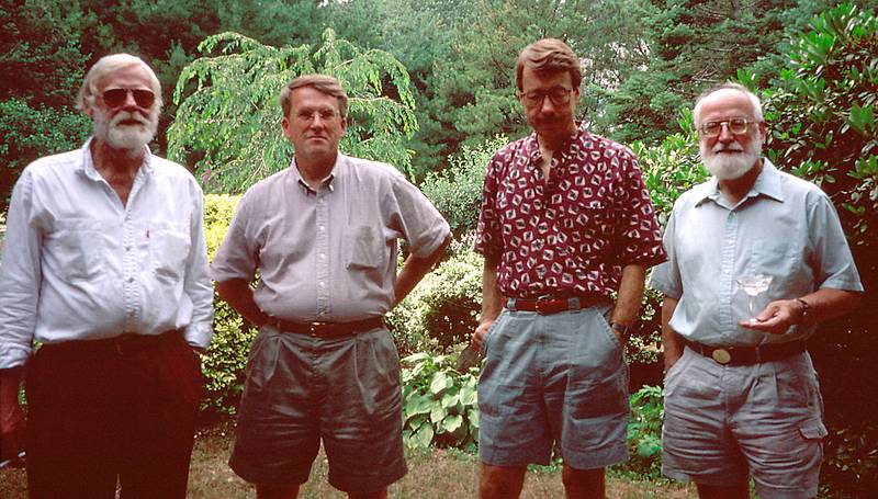 July 23, 1994 - Manchester by the Sea, Massachusetts.<br />Uldis' 50th birthday celebration.<br />Bud, Uldis, Juris, and Egils