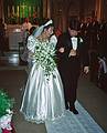 Sept. 3, 1994 - Lowell, Massachusetts.<br />Lisa's and Tim's wedding.<br />Lisa and Tim as wife and husband.