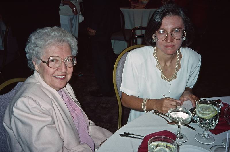 Sept. 3, 1994 - Lowell, Massachusetts.<br />Lisa's and Tim's wedding.<br />Memere Marie and Joyce.