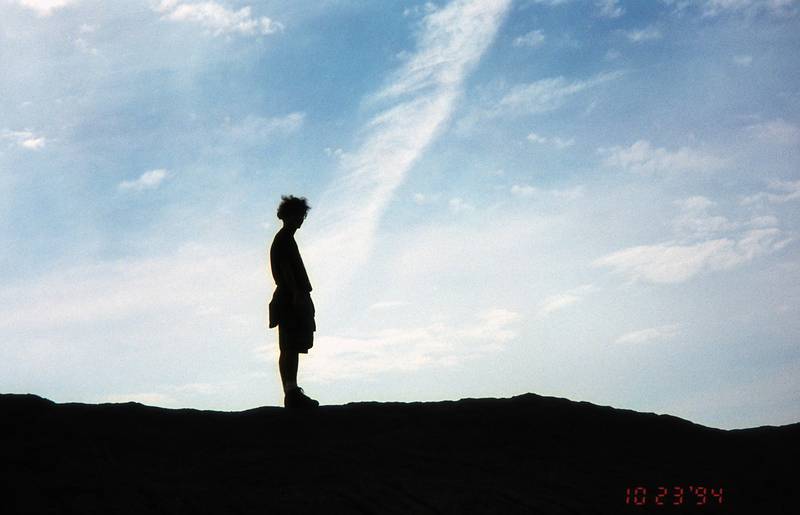 Oct. 23, 1994 - Syracuse, New York.<br />Visiting Melody at Syracuse University and fooling around in a nearby quarry.<br />Eric.