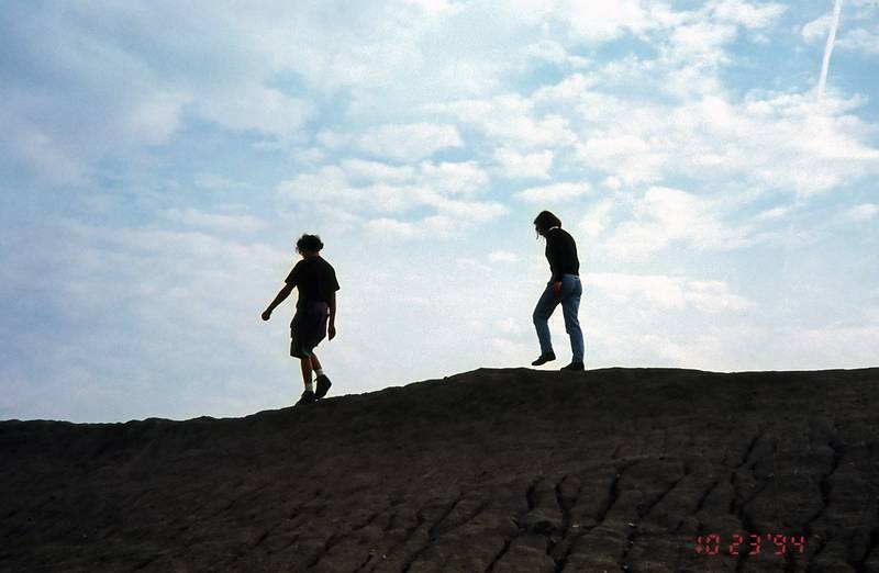 Oct. 23, 1994 - Syracuse, New York.<br />Visiting Melody at Syracuse University and fooling around in a nearby quarry.<br />Eric and Joyce.