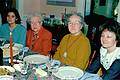 Dec. 25, 1994 - Christmas dinner in Merrimac, Massachusetts.<br />Melody, Marie, Fernande, and Linda.