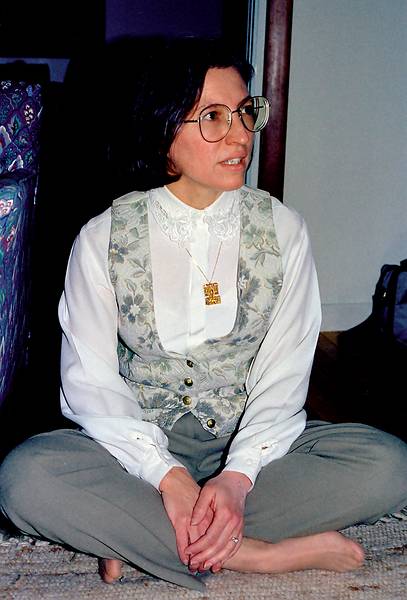 Jan. 22, 1995 - Manchester, Massachusetts.<br />Mirdza's 80th birthday celebration.<br />Joyce.