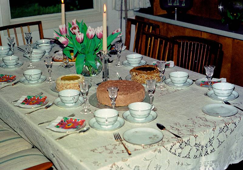 Jan. 22, 1995 - Manchester, Massachusetts.<br />Mirdza's 80th birthday celebration.