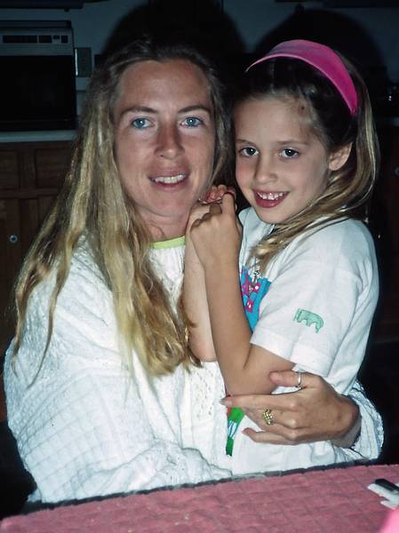 June 18, 1995 - Ogunquit, Maine.<br />Nicole, a fellow student of Joyce's at UNH, and her daughter Aisha.