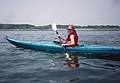June 24, 1995 - Rye, New Hampshire.<br />Kayaking from Odiorne State Park to Rye harbor and back.<br />Joyce.