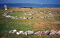 July 1, 1995 - Odiorne State Park, Rye, New Hampshire.<br />Stone spiral created by children under Mark Ragonese's guidance<br />(Joyce got the grant to pay Mark).