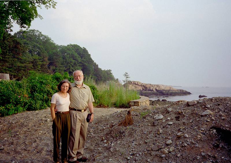 July 29, 1995 - Manchester by the Sea, Massachusetts.<br />Uldis' birthday celebration.<br />Joyce and Egils.