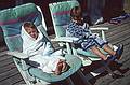 Sept. 3, 1995 - Bear Island, Lake Winnipesaukee.<br />Visiting Oscar and Leslie.<br />Lydia and Julian Ramon.