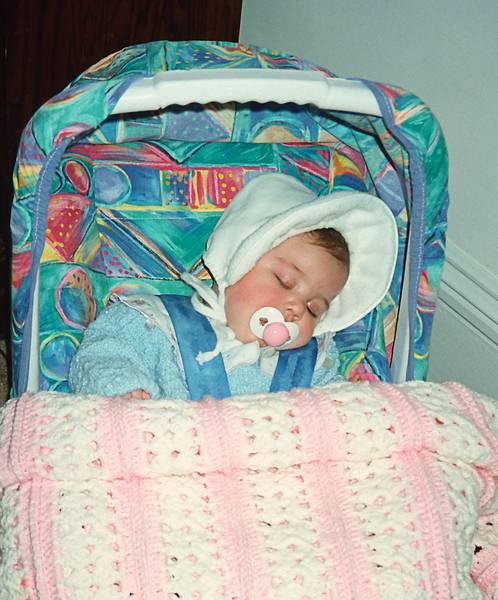 Nov. 23, 1995 - Thanksgiving at Paul and Norma's in Tewksbury, Massachusetts.<br />Marissa.
