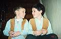 Nov. 23, 1995 - Thanksgiving at Paul and Norma's in Tewksbury, Massachusetts.<br />Michael and TJ.