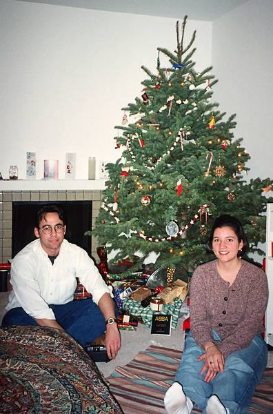 Dec. 24, 1995 - Bush Street apartment, San Francisco, California.<br />Christmas Eve.<br />Julian and Melody.