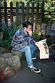 Dec. 25, 1995 - Golden Gate Park, San Francisco, California.<br />Julian at the Japanese Tea Garden.