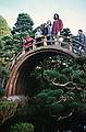 Dec. 25, 1995 - Golden Gate Park, San Francisco, California.<br />Eric and Julian on bridge at the Japanese Tea Garden.