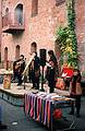 Dec. 26, 1995 - San Francisco, California.<br />Andean music performers at The Cannery.