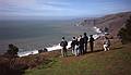 Dec. 31, 1995 - Off highway CA-1 on way to Point Reyes.<br />Julian, Melody, Baiba, Ronnie, Eric, Joyce, and Carl.